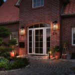 1 Set Farmhouse 1-Light Outdoor Wall Sconce – Black Exterior Lantern for Porch or Front Door