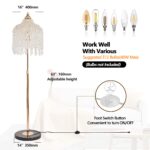 3-Light Crystal Floor Lamp – Elegant Waterfall Bead Design with Gold Finish - Image 7