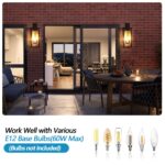 4-Light 25.6 Outdoor Wall Sconce – Black Waterproof Porch Light Fixture