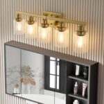 5 Light Luxury Gold Vanity Light – Modern Contemporary Bathroom Lighting Fixture - Image 2